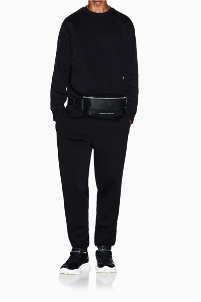 Armani Exchange Erkek Bisiklet Yaka Sweatshirt Siyah