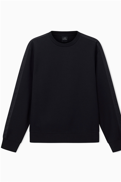 Armani Exchange Erkek Bisiklet Yaka Sweatshirt Siyah