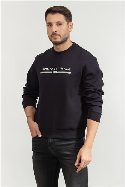 Armani Exchange Erkek Bisiklet Yaka Sweatshirt