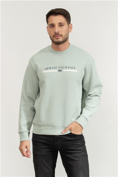 Armani Exchange Erkek Bisiklet Yaka Sweatshirt