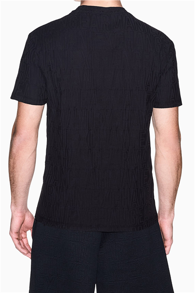Armani Exchange Erkek Bisiklet Yaka T-Shirt Siyah