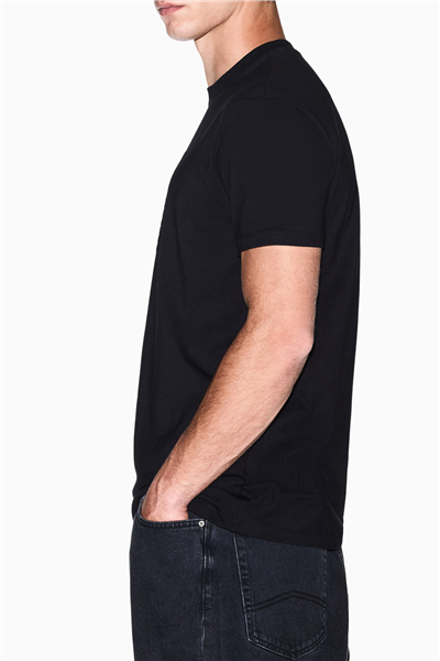 Armani Exchange Erkek Bisiklet Yaka T-Shirt Siyah