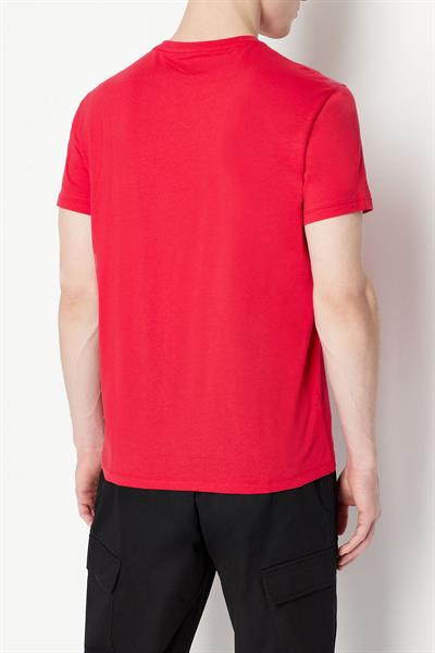 Armani Exchange Erkek Bisiklet Yaka T-Shirt Kırmızı