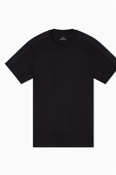 Armani Exchange Erkek Bisiklet Yaka T-Shirt Siyah