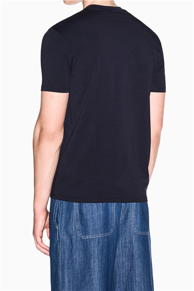 Armani Exchange Erkek Bisiklet Yaka T-Shirt Lacivert