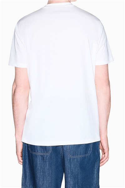 Armani Exchange Erkek Bisiklet Yaka T-Shirt Beyaz