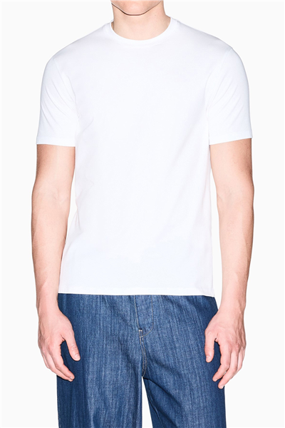 Armani Exchange Erkek Bisiklet Yaka T-Shirt Beyaz