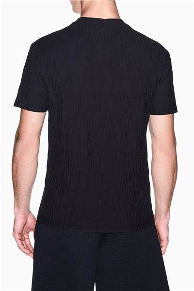 Armani Exchange Erkek Bisiklet Yaka T-Shirt Siyah