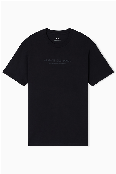 Armani Exchange Erkek Bisiklet Yaka T-Shirt Siyah