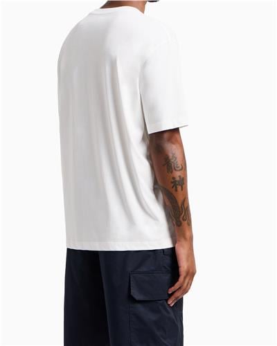 Armani Exchange Erkek Bisiklet Yaka T-Shirt Beyaz