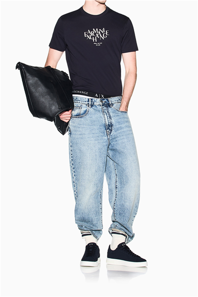 Armani Exchange Erkek Bisiklet Yaka T-Shirt