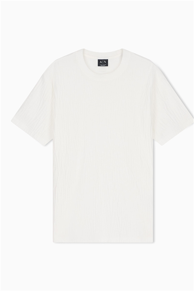 Armani Exchange Erkek Bisiklet Yaka T-Shirt Beyaz