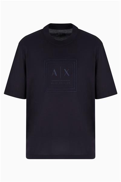 Armani Exchange Erkek Bisiklet Yaka T-Shirt Lacivert