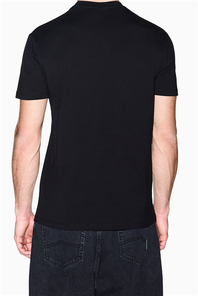 Armani Exchange Erkek Bisiklet Yaka T-Shirt Siyah