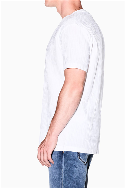 Armani Exchange Erkek Bisiklet Yaka T-Shirt Beyaz