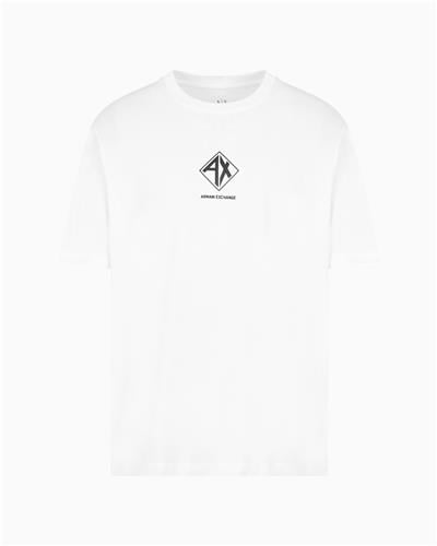 Armani Exchange Erkek Bisiklet Yaka T-Shirt Beyaz