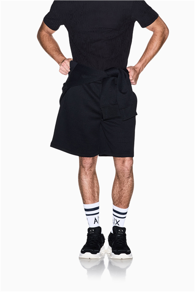 Armani Exchange Erkek Bisiklet Yaka T-Shirt Siyah