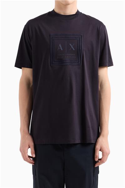 Armani Exchange Erkek Bisiklet Yaka T-Shirt Lacivert