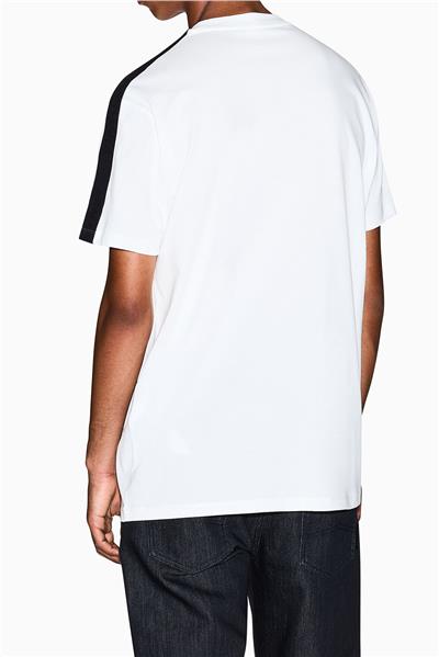 Armani Exchange Erkek Bisiklet Yaka T-Shirt Beyaz
