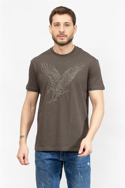 Armani Exchange Erkek Bisiklet Yaka T-Shirt Siyah