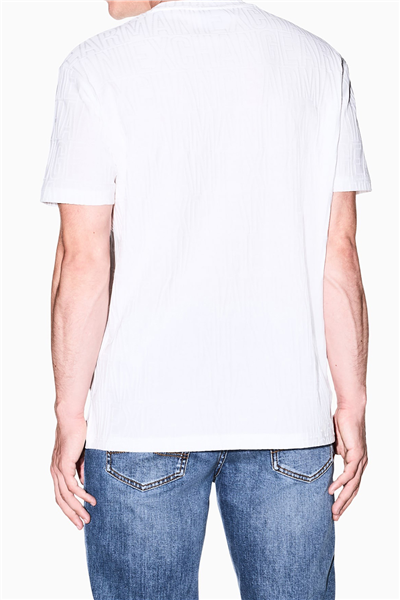 Armani Exchange Erkek Bisiklet Yaka T-Shirt Beyaz