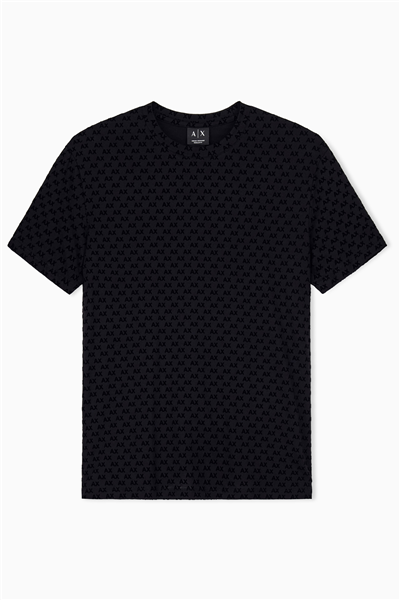 Armani Exchange Erkek Bisiklet Yaka T-Shirt Siyah