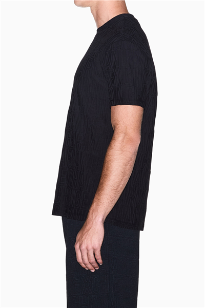 Armani Exchange Erkek Bisiklet Yaka T-Shirt Siyah