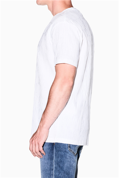 Armani Exchange Erkek Bisiklet Yaka T-Shirt Beyaz