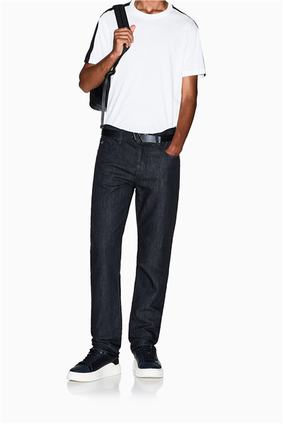 Armani Exchange Erkek Bisiklet Yaka T-Shirt Beyaz