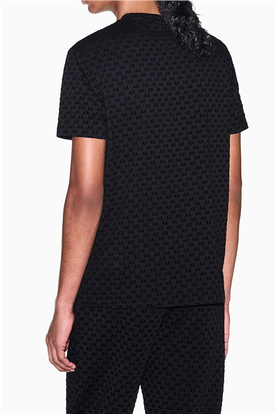 Armani Exchange Erkek Bisiklet Yaka T-Shirt Siyah