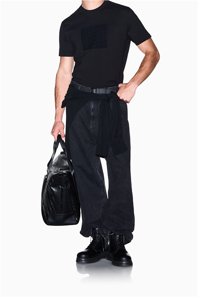 Armani Exchange Erkek Bisiklet Yaka T-Shirt Siyah