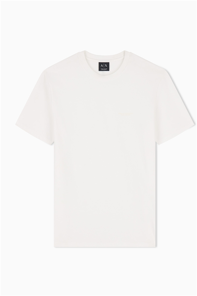 Armani Exchange Erkek Bisiklet Yaka T-Shirt Beyaz