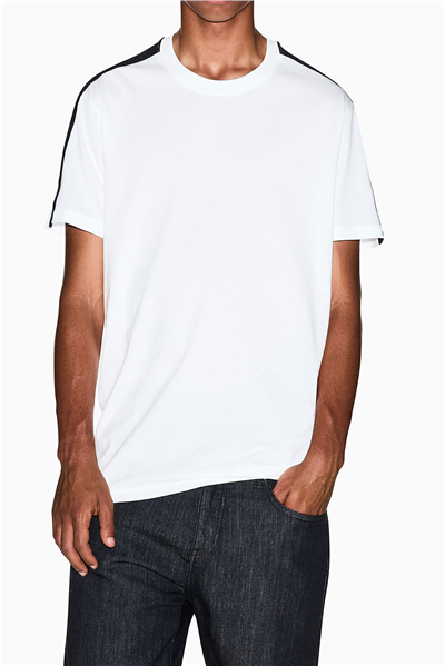 Armani Exchange Erkek Bisiklet Yaka T-Shirt Beyaz