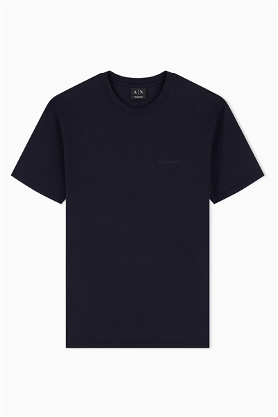 Armani Exchange Erkek Bisiklet Yaka T-Shirt Lacivert