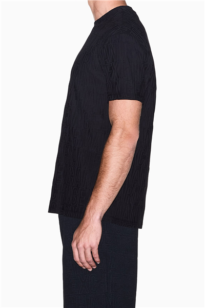 Armani Exchange Erkek Bisiklet Yaka T-Shirt Siyah