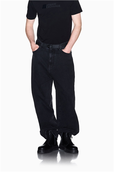 Armani Exchange Erkek Bisiklet Yaka T-Shirt Siyah