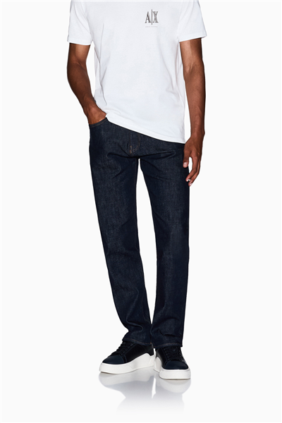 Armani Exchange Erkek Bisiklet Yaka T-Shirt Beyaz