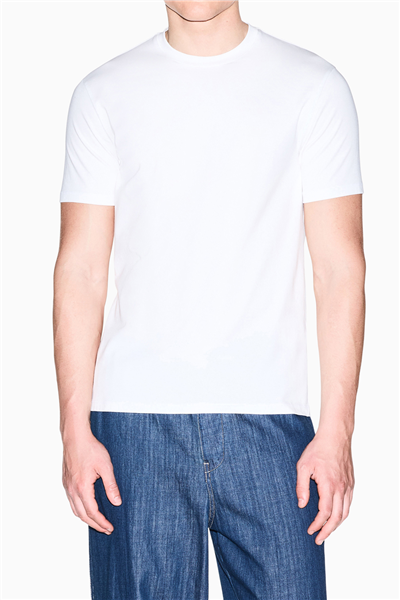 Armani Exchange Erkek Bisiklet Yaka T-Shirt Beyaz