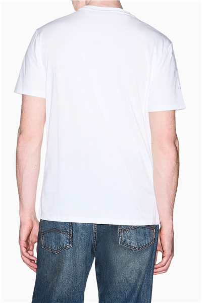 Armani Exchange Erkek Bisiklet Yaka T-Shirt Beyaz