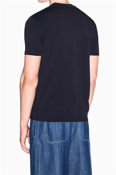 Armani Exchange Erkek Bisiklet Yaka T-Shirt Lacivert