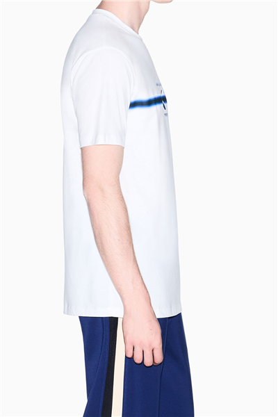 Armani Exchange Erkek Bisiklet Yaka T-Shirt Beyaz