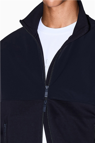 Armani Exchange Erkek Fermuarlı Sweatshirt Lacivert