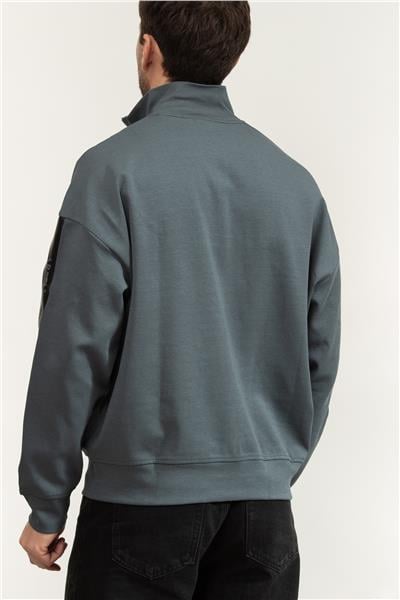 Armani Exchange Erkek Fermuarlı Sweatshirt