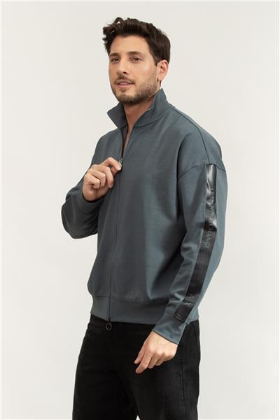 Armani Exchange Erkek Fermuarlı Sweatshirt