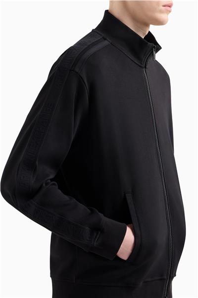 Armani Exchange Erkek Fermuarlı Sweatshirt Siyah