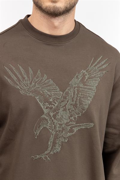 Armani Exchange Erkek Fermuarlı Sweatshirt