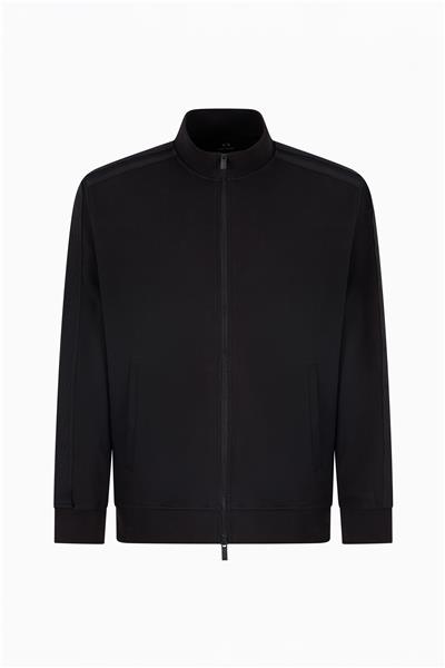 Armani Exchange Erkek Fermuarlı Sweatshirt Siyah