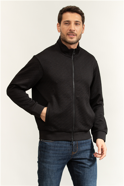 Armani Exchange Erkek Fermuarlı Sweatshirt