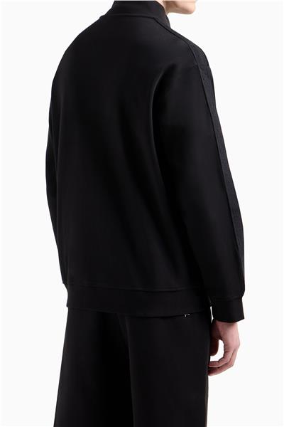 Armani Exchange Erkek Fermuarlı Sweatshirt Siyah