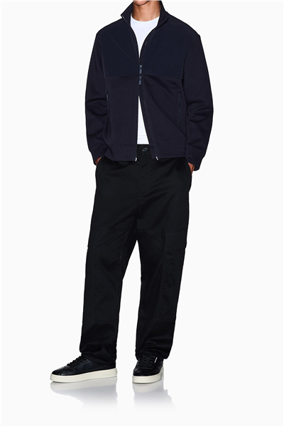 Armani Exchange Erkek Fermuarlı Sweatshirt Lacivert